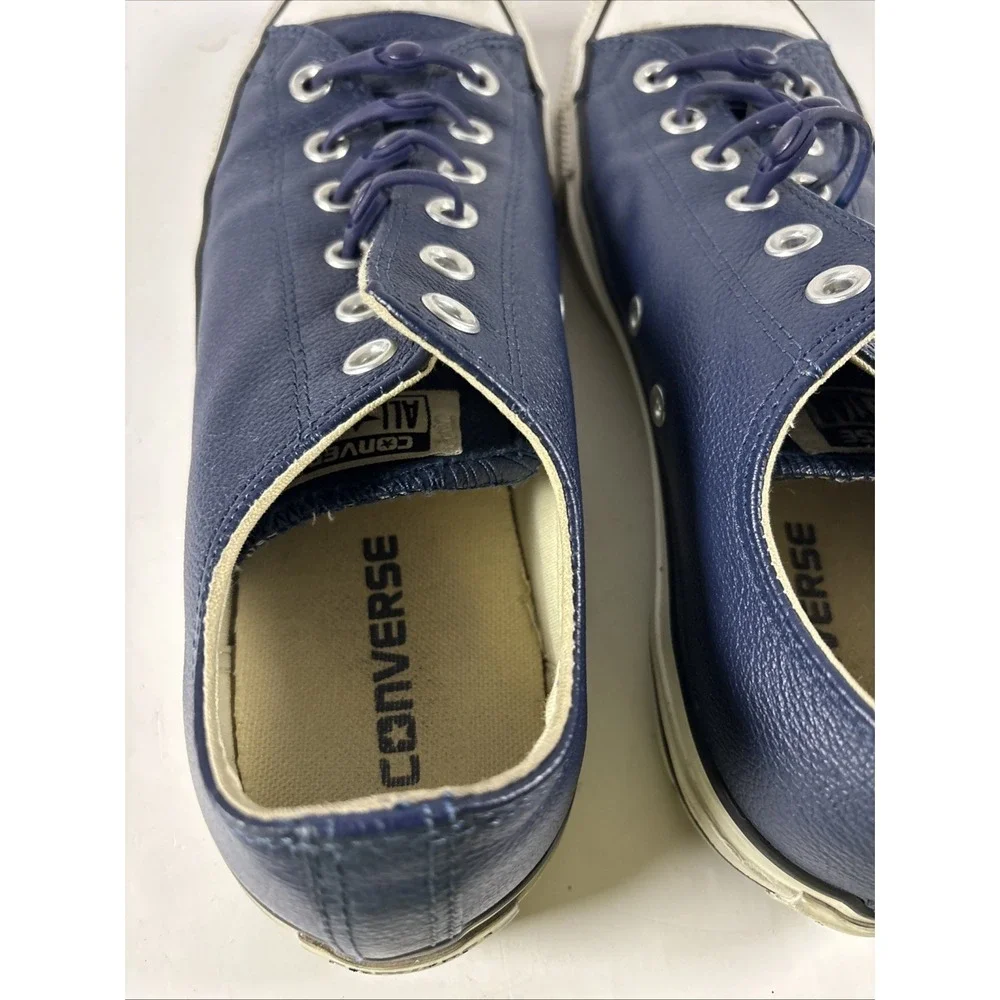 Converse Men's Size 7.5 Sneakers Casual Lace Up Shoes Classic Low Top Navy - Picture 5 of 9
